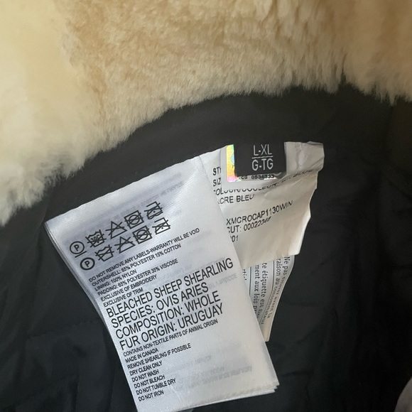 ** SOLD** Canada Goose Sheep Skin Shearling Pilot Hat Size L/XL NWOT - Picture 5 of 7